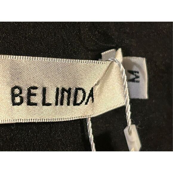 Belinda sleeveless V-neck dress size medium button up nwt (8675) - Picture 4 of 5